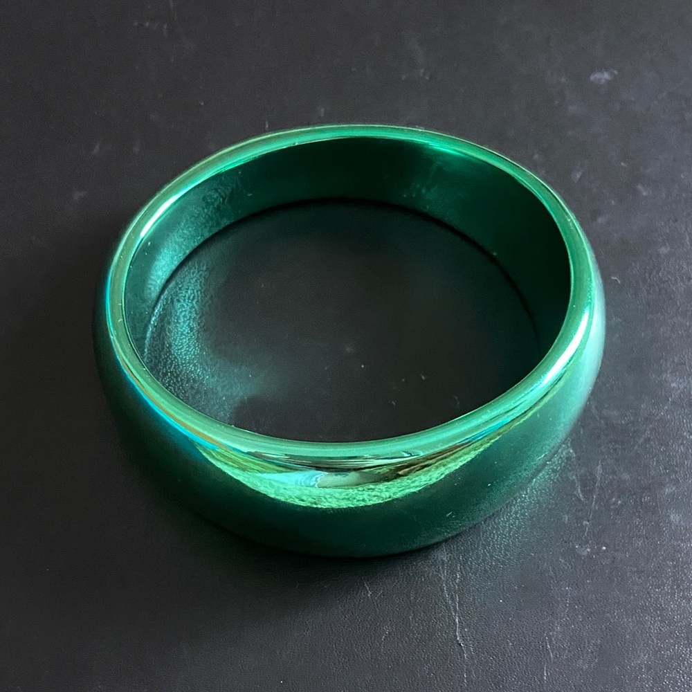 Green Bangle Bracelet